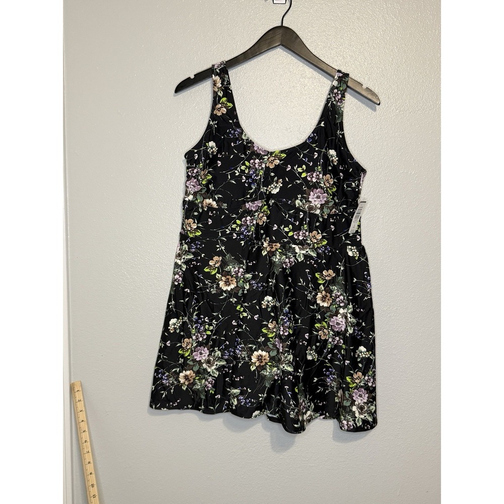 Torrid NWT Wireless Long Length Scoop Dress With Brief Sincere Floral 3X